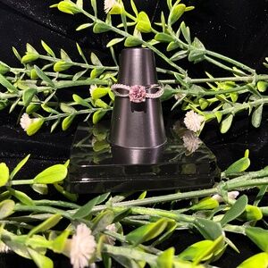 Infinity Style Pink Moissanite Sz 8.5